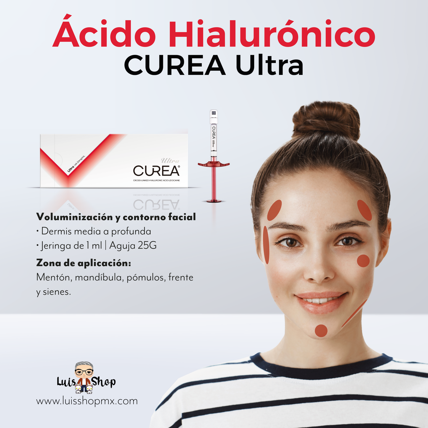 CUREA Ultra 1ml (Dermis media a profunda)