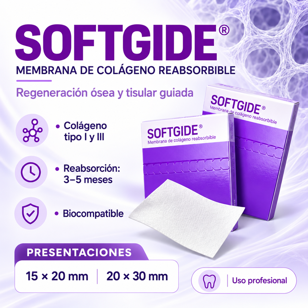 SOFTGIDE Membrana Reabsorbible